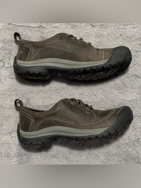 KEEN Kaci II Oxford Magnet Black Waterproof Leather Shoes Size 11